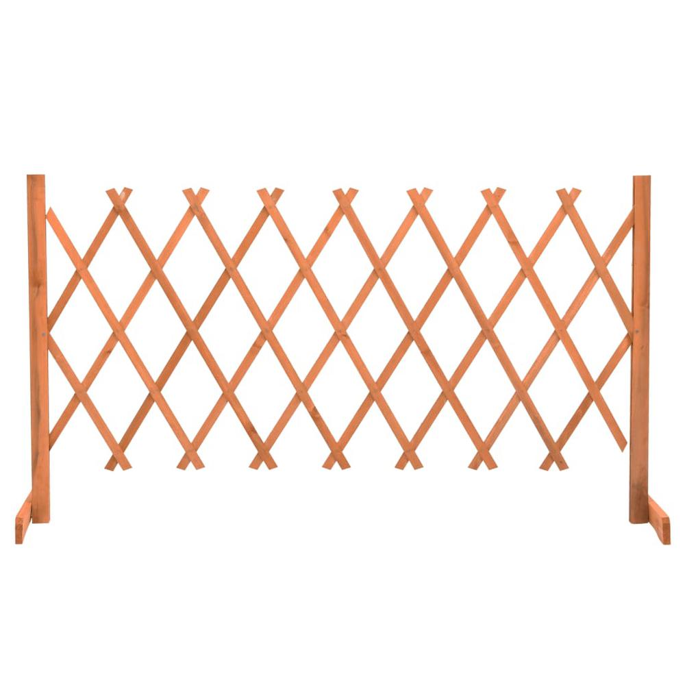 vidaXL Garden Trellis Fence Orange 59.1"x31.5" Solid Firwood, 314826. Picture 1