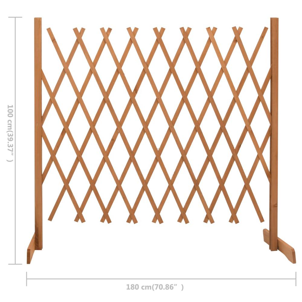 vidaXL Garden Trellis Fence Orange 70.9"x39.4" Solid Firwood, 314828. Picture 7