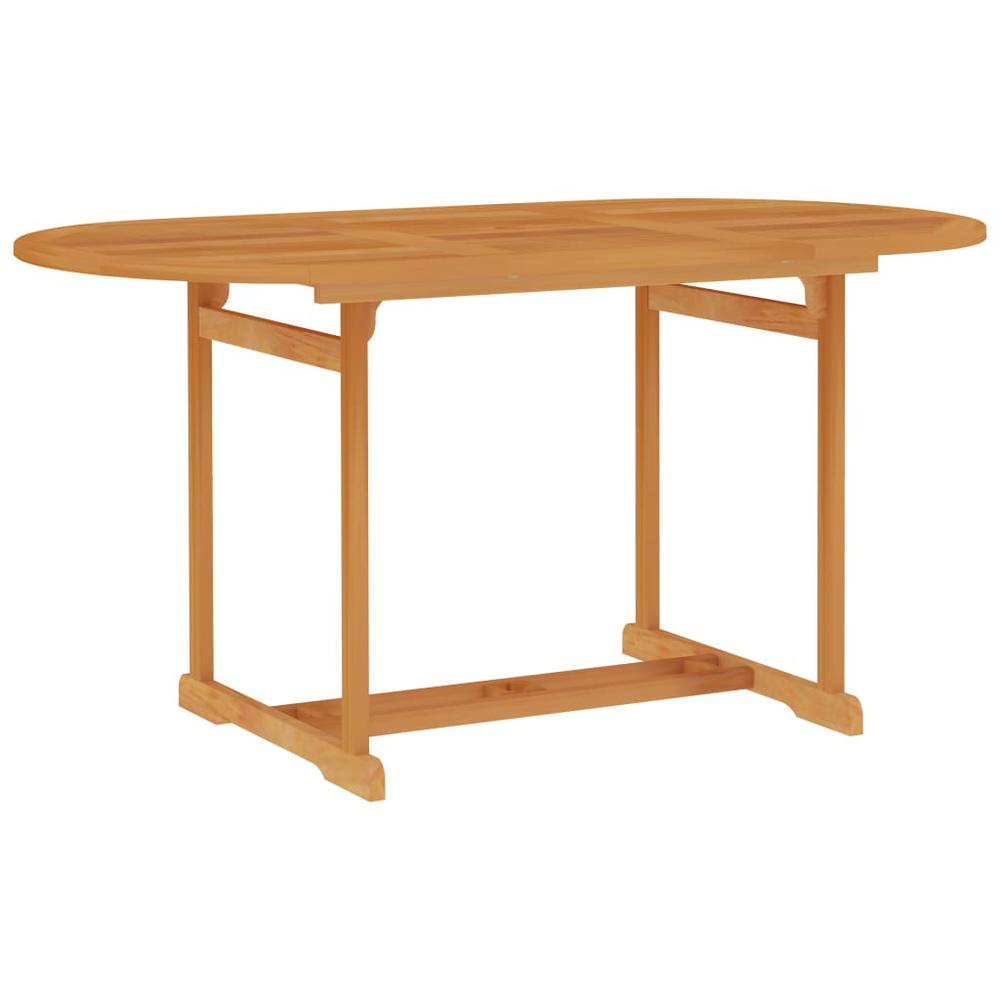 vidaXL Garden Table 59.1"x35.4"x29.5" Solid Teak Wood 5102. Picture 1