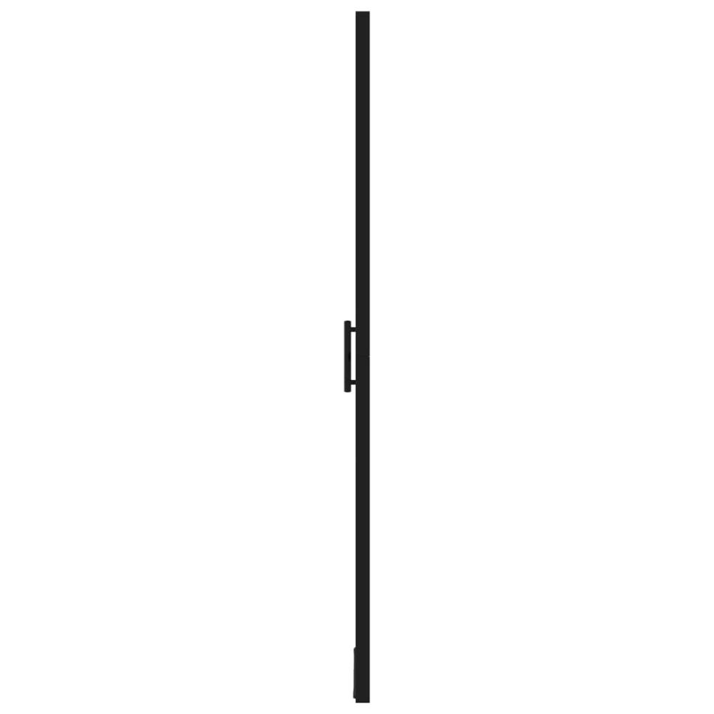 Shower Door Tempered Glass 31.9"x76.8" Black. Picture 3