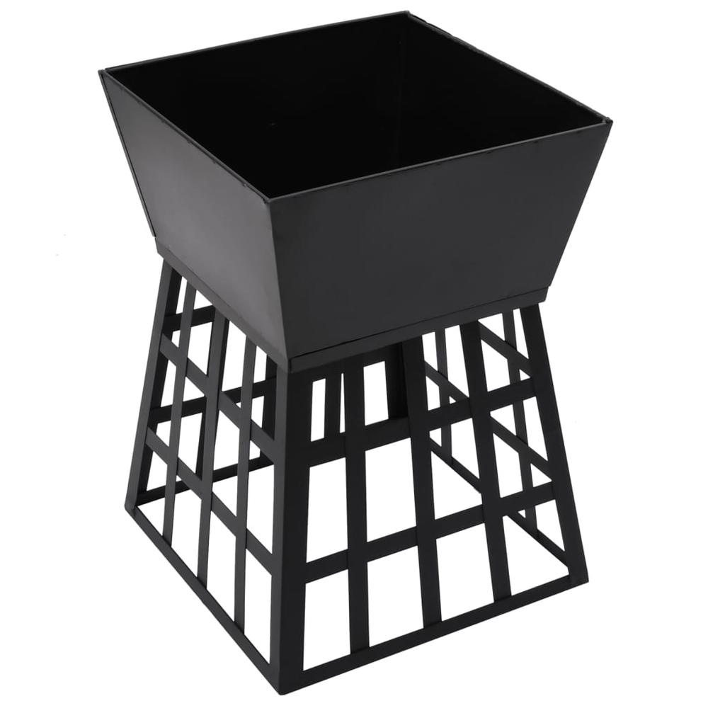 2-in-1 Fire Pit and BBQ 13.4"x13.4"x18.9" Steel. Picture 5