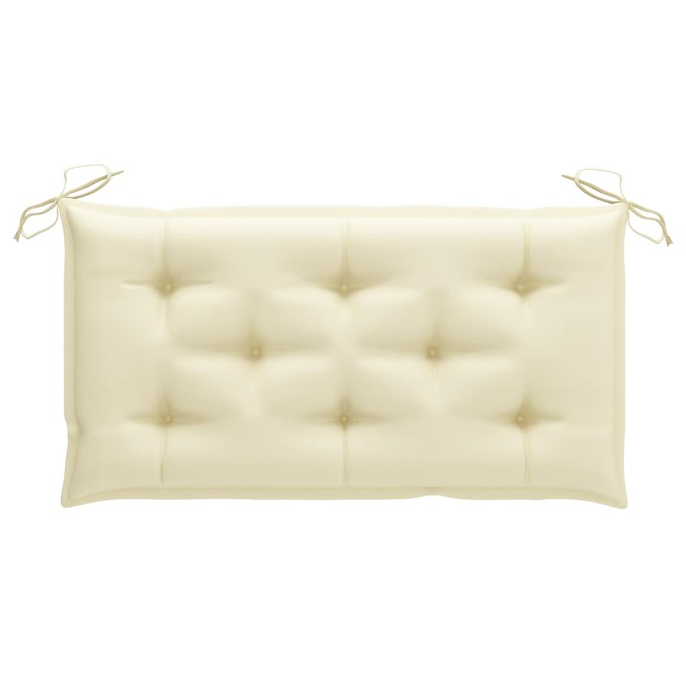 vidaXL Garden Bench Cushion Cream White 39.4"x19.7"x2.8" Fabric, 314934. The main picture.
