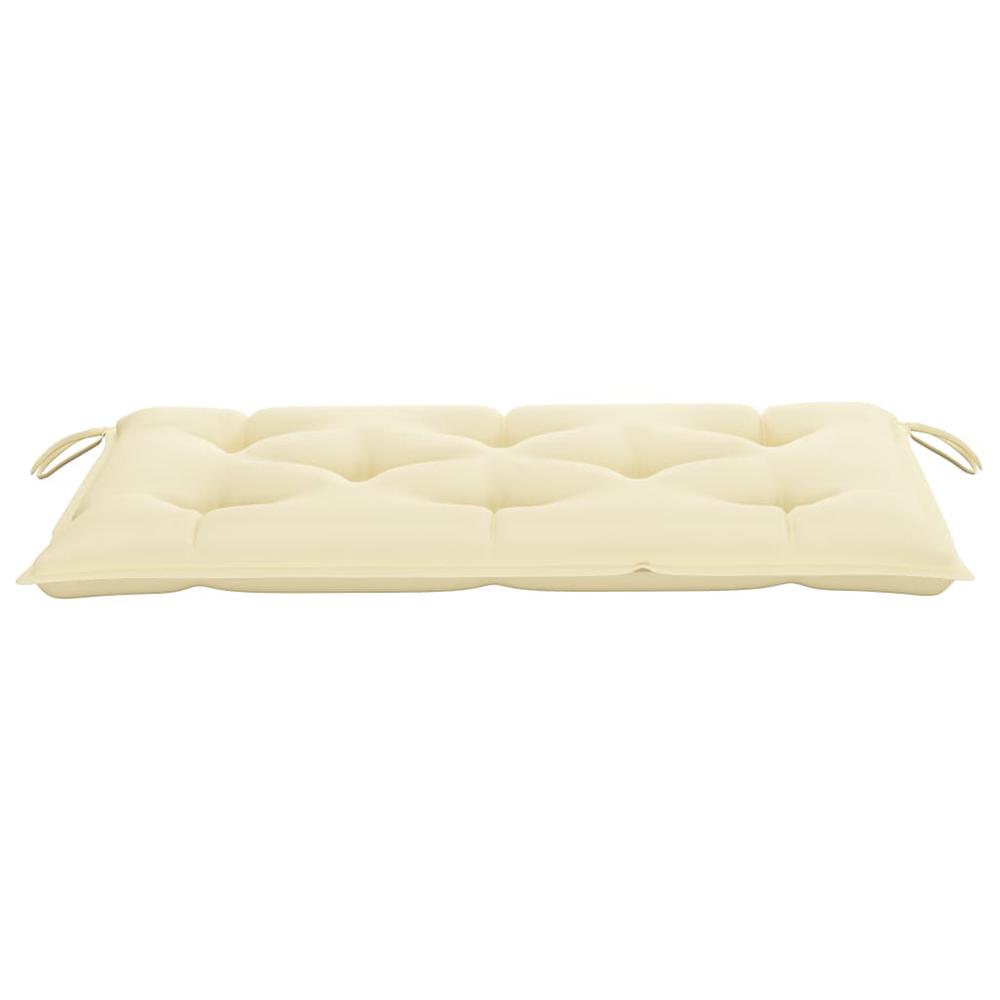 vidaXL Garden Bench Cushion Cream White 39.4"x19.7"x2.8" Fabric, 314934. Picture 3