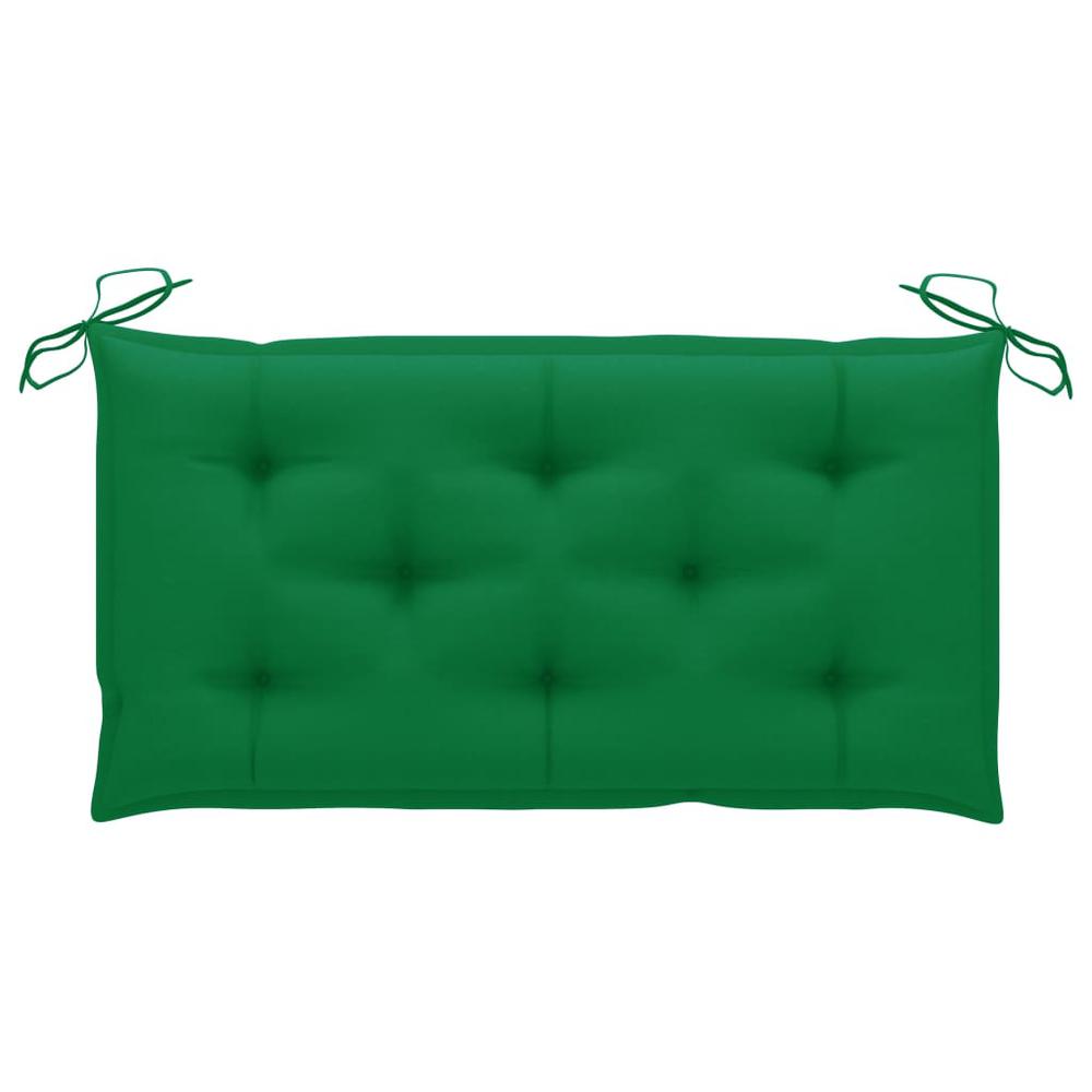 vidaXL Garden Bench Cushion Green 39.4"x19.7"x2.8" Fabric, 314937. Picture 1