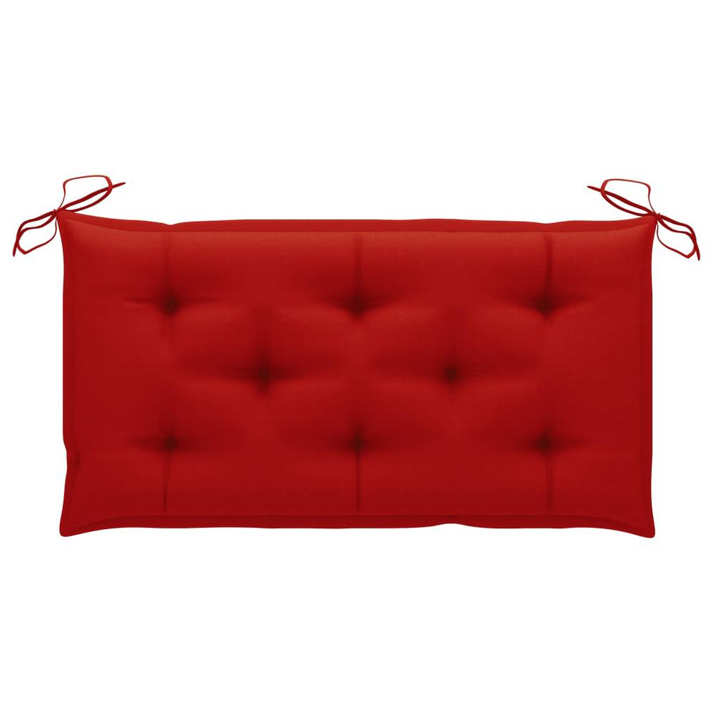 vidaXL Garden Bench Cushion Red 39.4"x19.7"x2.8" Fabric, 314938. Picture 1