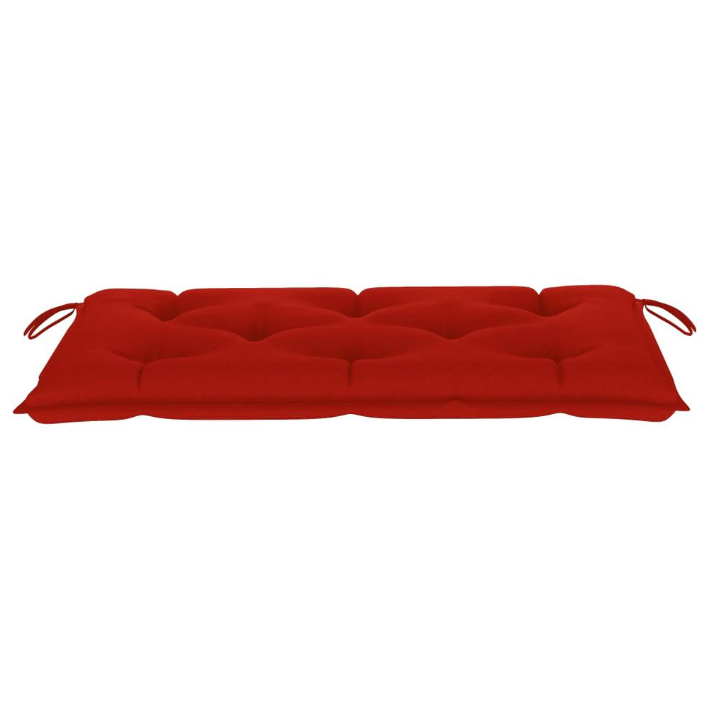 vidaXL Garden Bench Cushion Red 39.4"x19.7"x2.8" Fabric, 314938. Picture 3