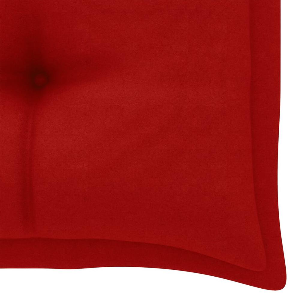 vidaXL Garden Bench Cushion Red 39.4"x19.7"x2.8" Fabric, 314938. Picture 4