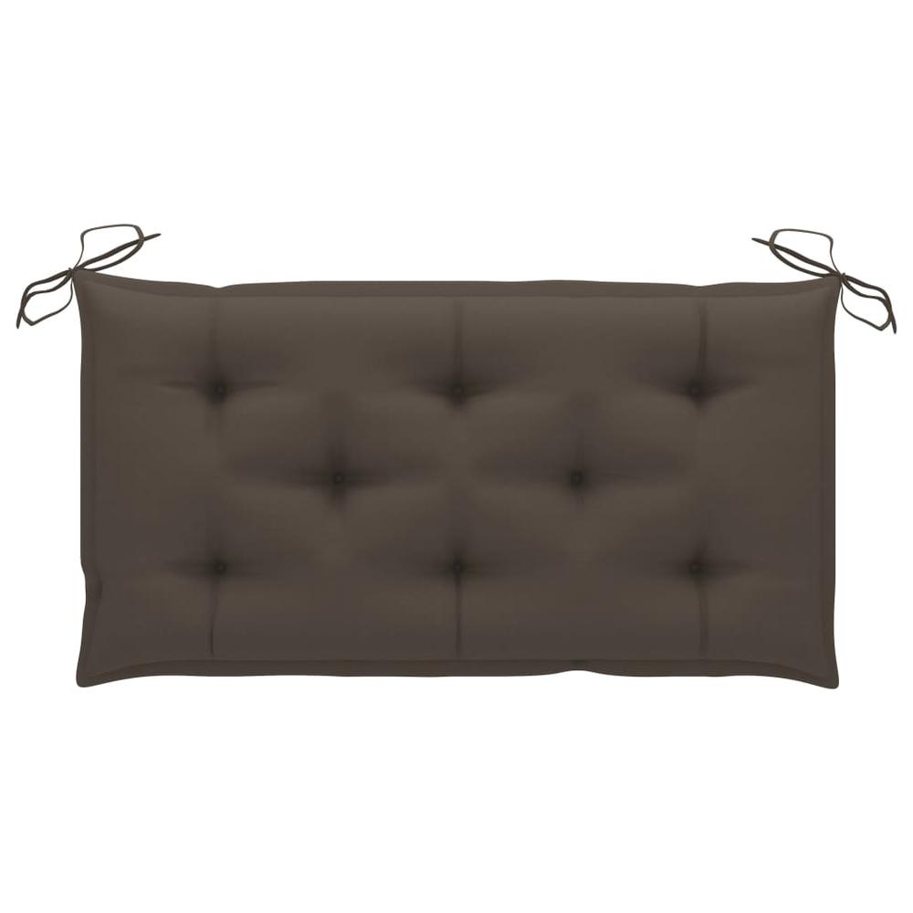 vidaXL Garden Bench Cushion Taupe 39.4"x19.7"x2.8" Fabric, 314940. Picture 1