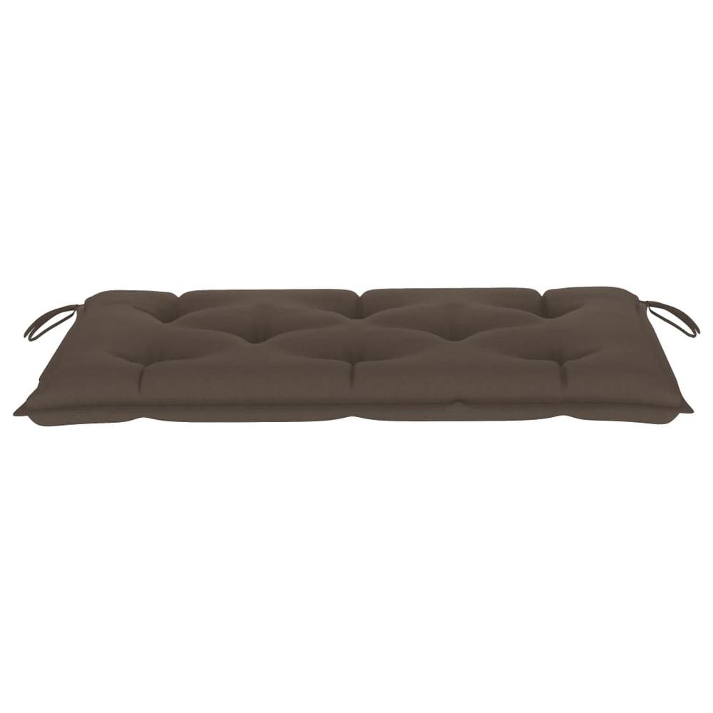 vidaXL Garden Bench Cushion Taupe 39.4"x19.7"x2.8" Fabric, 314940. Picture 3