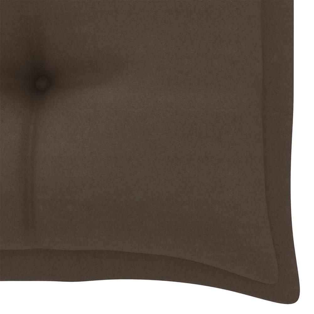 vidaXL Garden Bench Cushion Taupe 39.4"x19.7"x2.8" Fabric, 314940. Picture 4