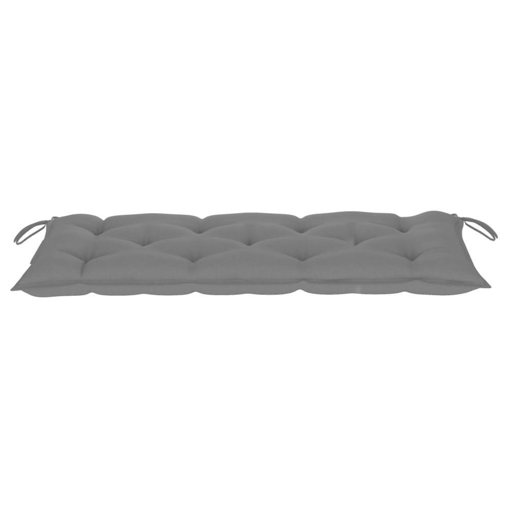 vidaXL Garden Bench Cushion Gray 47.2"x19.7"x2.8" Fabric, 314945. Picture 3