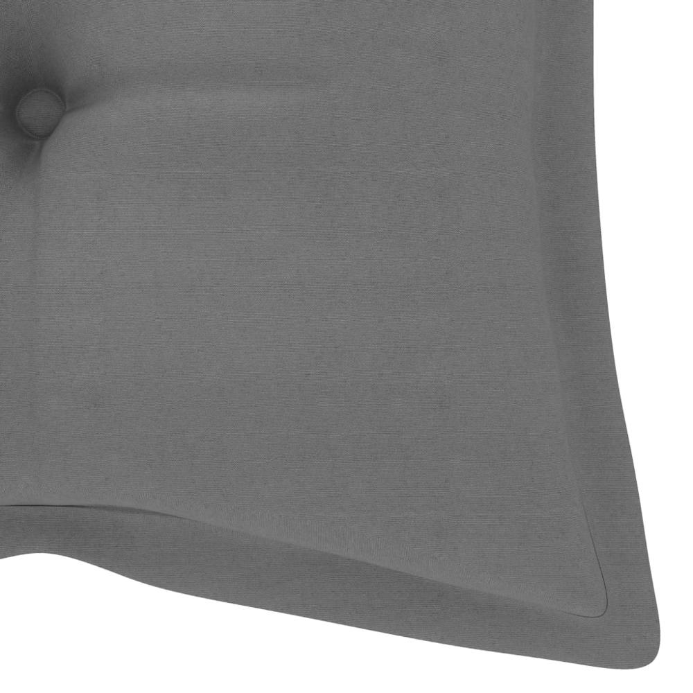 vidaXL Garden Bench Cushion Gray 47.2"x19.7"x2.8" Fabric, 314945. Picture 4
