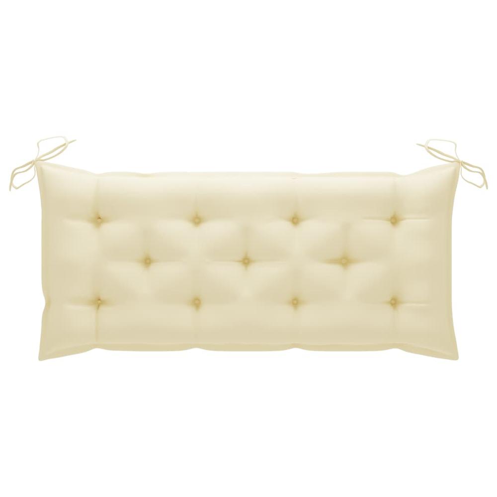 vidaXL Garden Bench Cushion Cream White 47.2"x19.7"x2.8" Fabric, 314946. The main picture.
