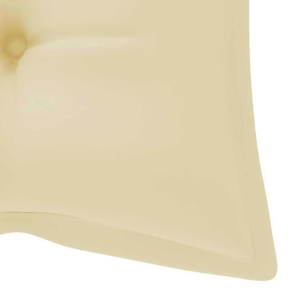 vidaXL Garden Bench Cushion Cream White 47.2"x19.7"x2.8" Fabric, 314946. Picture 4