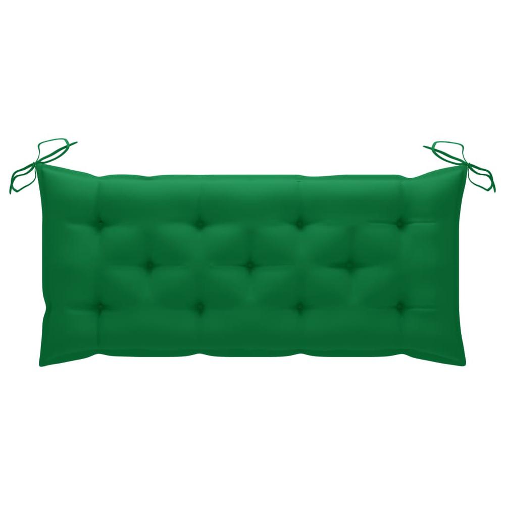 vidaXL Garden Bench Cushion Green 47.2"x19.7"x2.8" Fabric, 314949. Picture 1