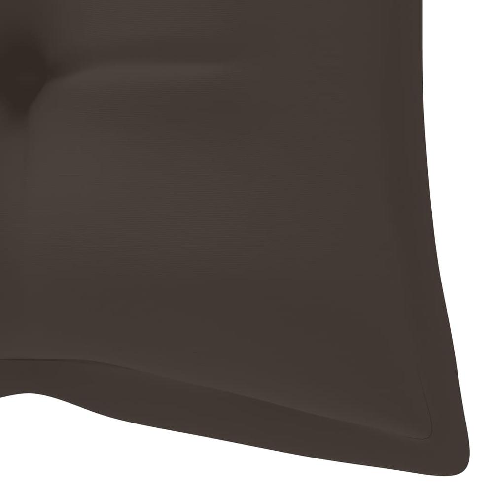 vidaXL Garden Bench Cushion Taupe 47.2"x19.7"x2.8" Fabric, 314952. Picture 4