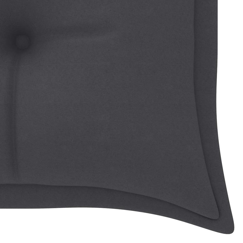 vidaXL Garden Bench Cushion Anthracite 59.1"x19.7"x2.8" Fabric, 314956. Picture 4