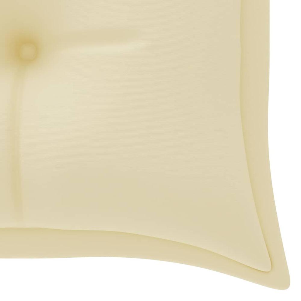 vidaXL Garden Bench Cushion Cream White 59.1"x19.7"x2.8" Fabric, 314958. Picture 4