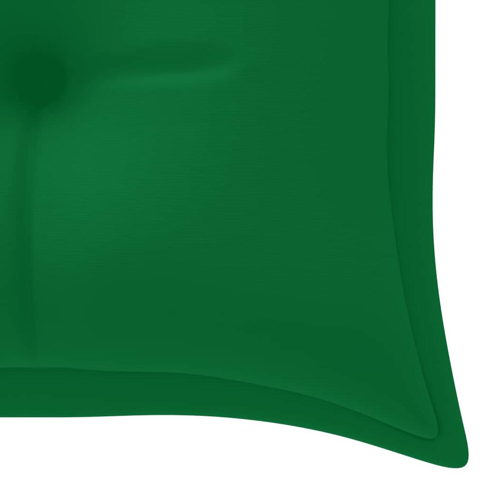 vidaXL Garden Bench Cushion Green 59.1"x19.7"x2.8" Fabric, 314961. Picture 4