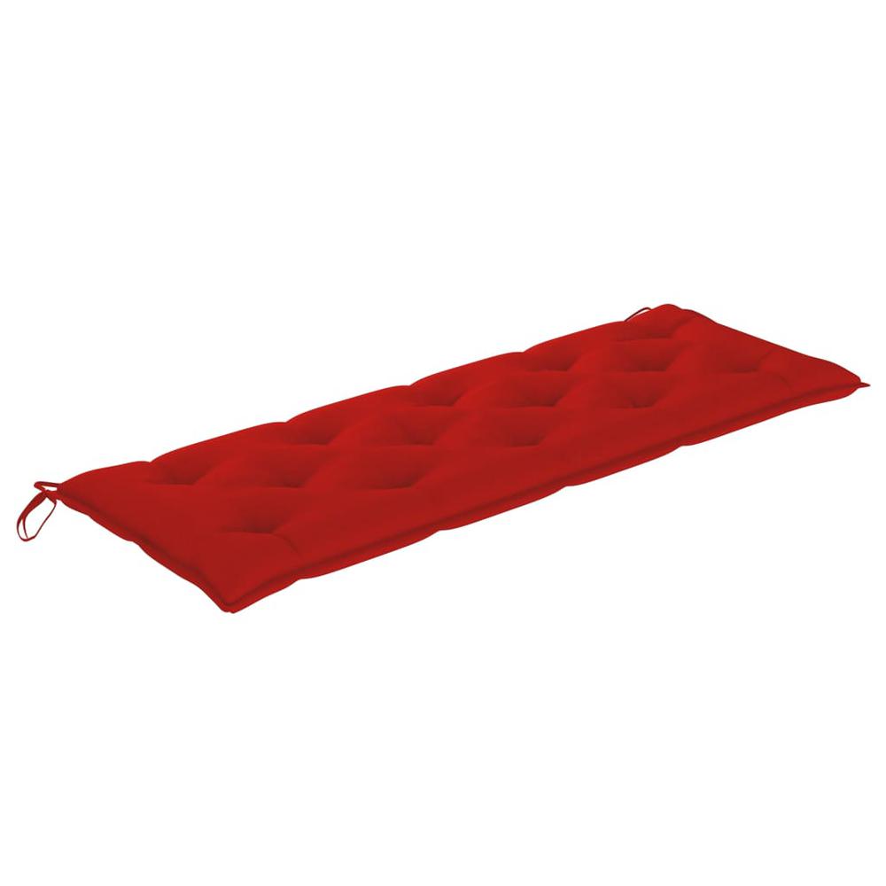 vidaXL Garden Bench Cushion Red 59.1"x19.7"x2.8" Fabric, 314962. Picture 2