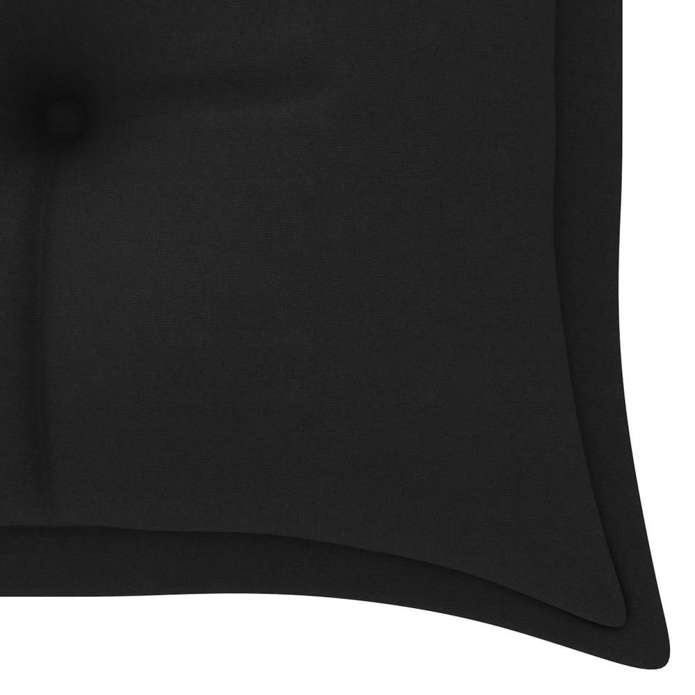vidaXL Garden Bench Cushion Black 59.1"x19.7"x2.8" Fabric, 314963. Picture 4