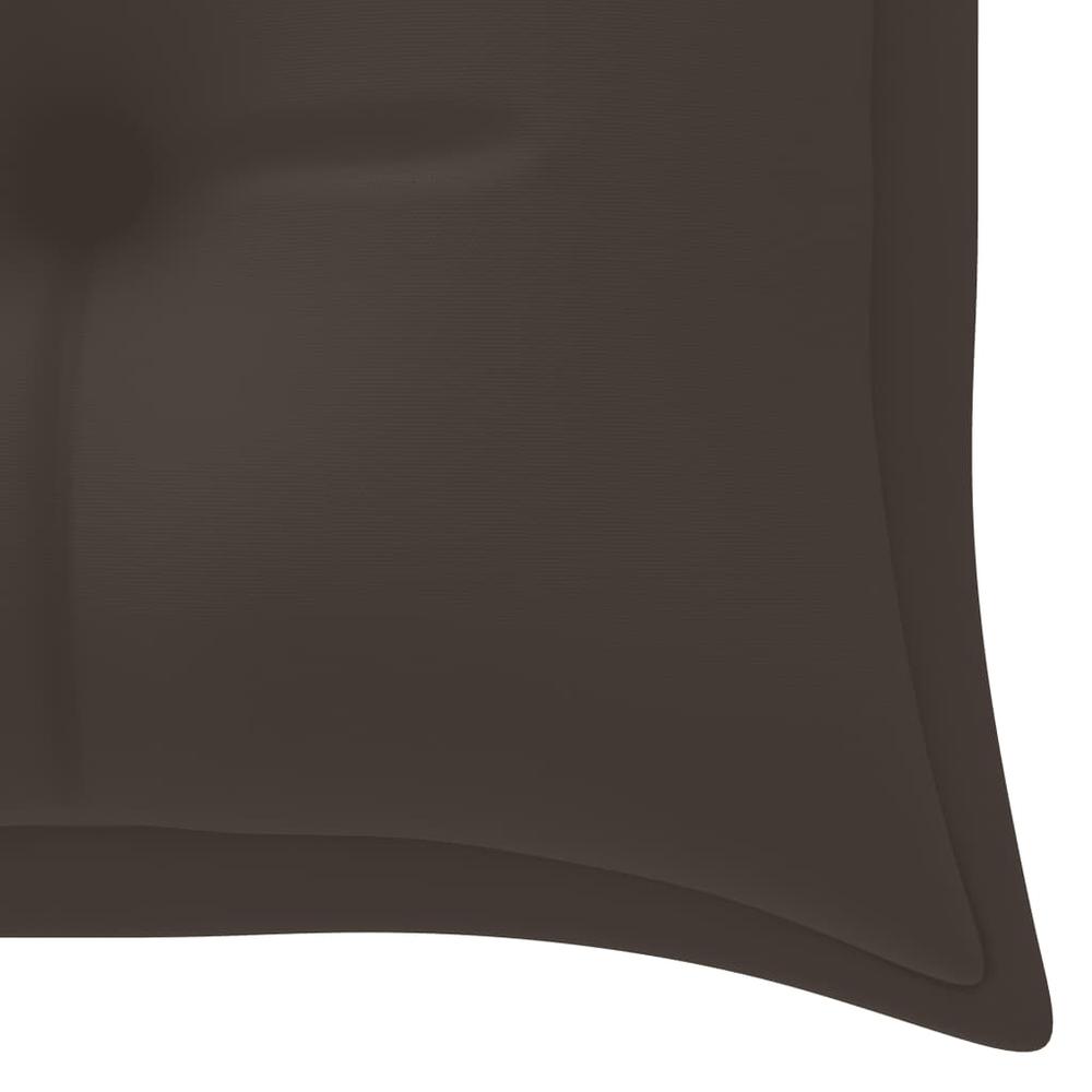 vidaXL Garden Bench Cushion Taupe 59.1"x19.7"x2.8" Fabric, 314964. Picture 4