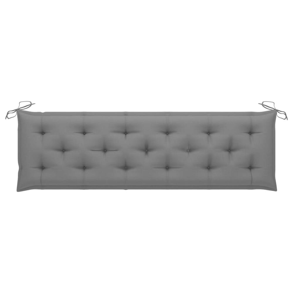vidaXL Garden Bench Cushion Gray 70.9"x19.7"x2.8" Fabric, 314969. Picture 1