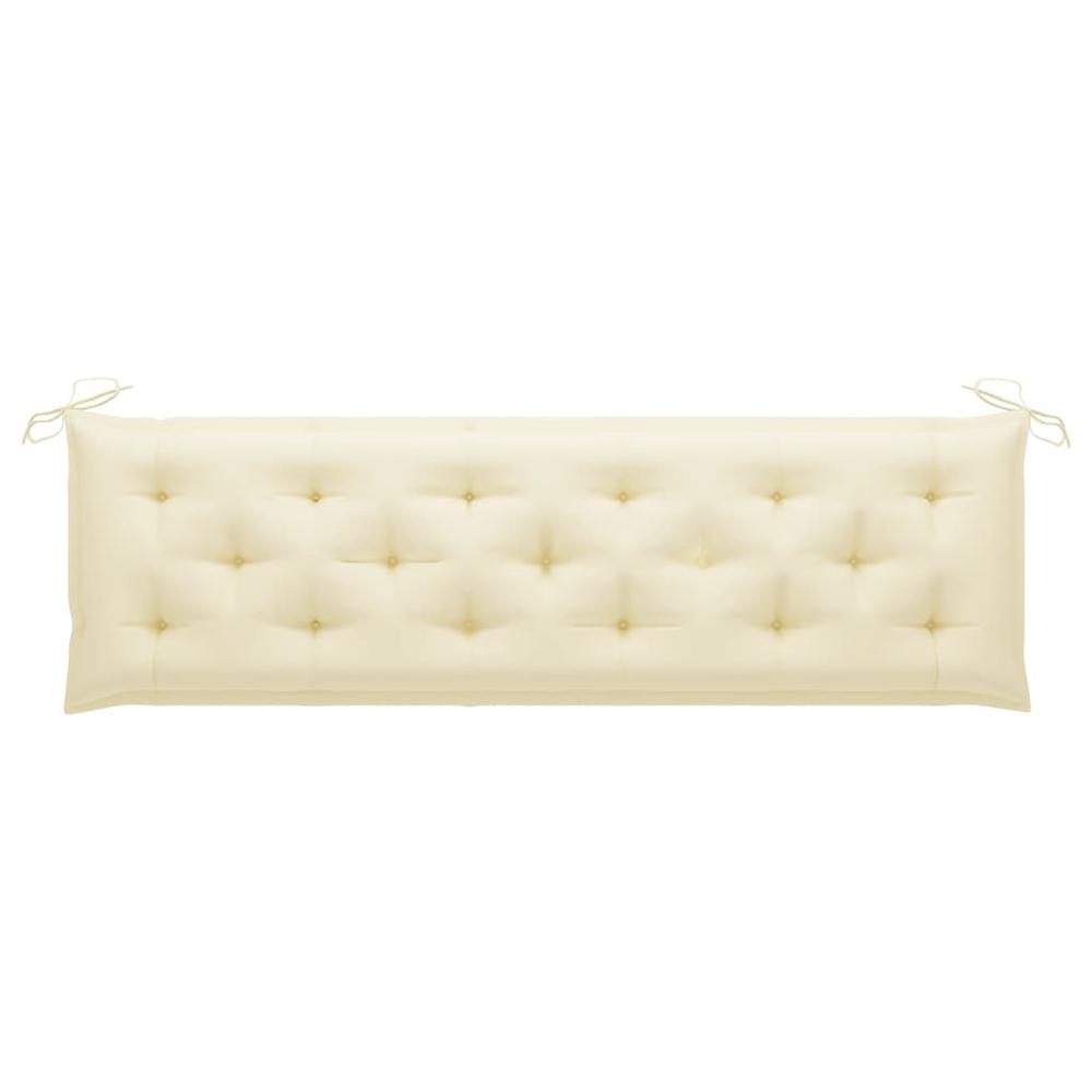 vidaXL Garden Bench Cushion Cream White 70.9"x19.7"x2.8" Fabric, 314970. Picture 1