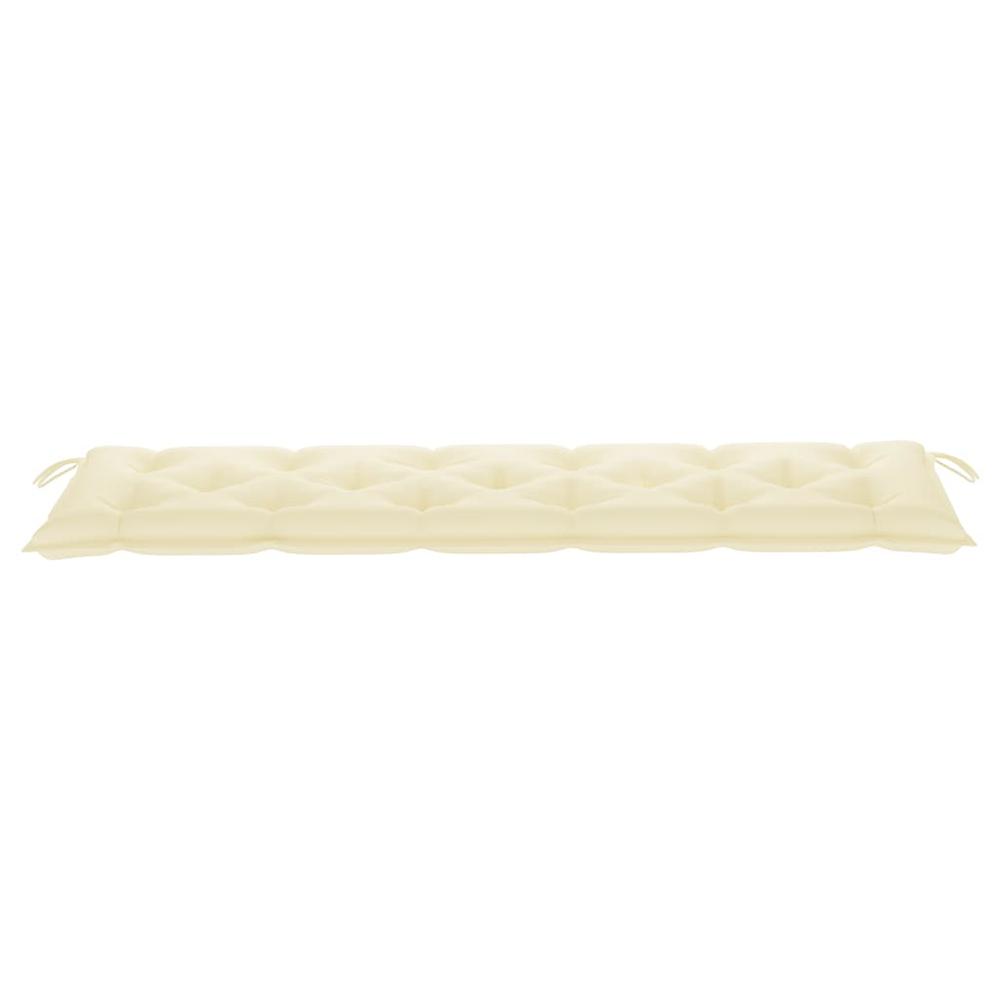 vidaXL Garden Bench Cushion Cream White 70.9"x19.7"x2.8" Fabric, 314970. Picture 3