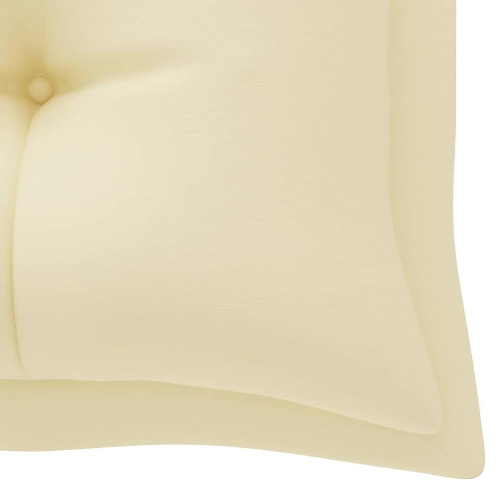 vidaXL Garden Bench Cushion Cream White 70.9"x19.7"x2.8" Fabric, 314970. Picture 4