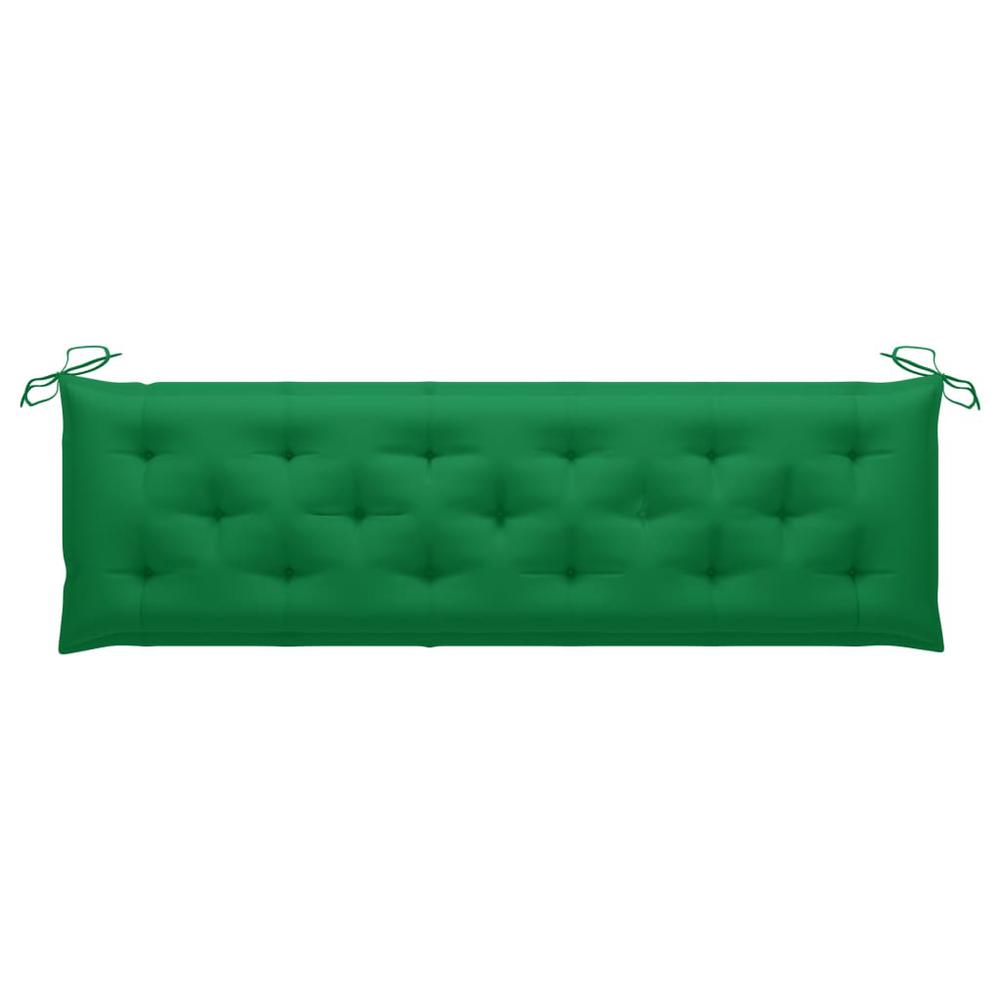 vidaXL Garden Bench Cushion Green 70.9"x19.7"x2.8" Fabric, 314973. Picture 1