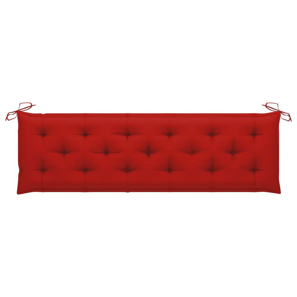 vidaXL Garden Bench Cushion Red 70.9"x19.7"x2.8" Fabric, 314974. Picture 1