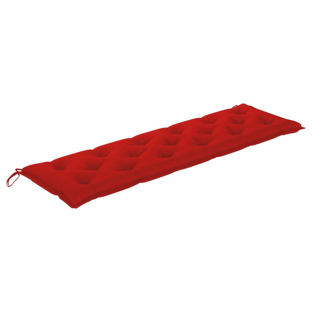 vidaXL Garden Bench Cushion Red 70.9"x19.7"x2.8" Fabric, 314974. Picture 2