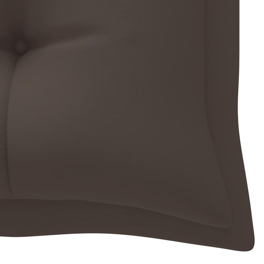 vidaXL Garden Bench Cushion Taupe 70.9"x19.7"x2.8" Fabric, 314976. Picture 4