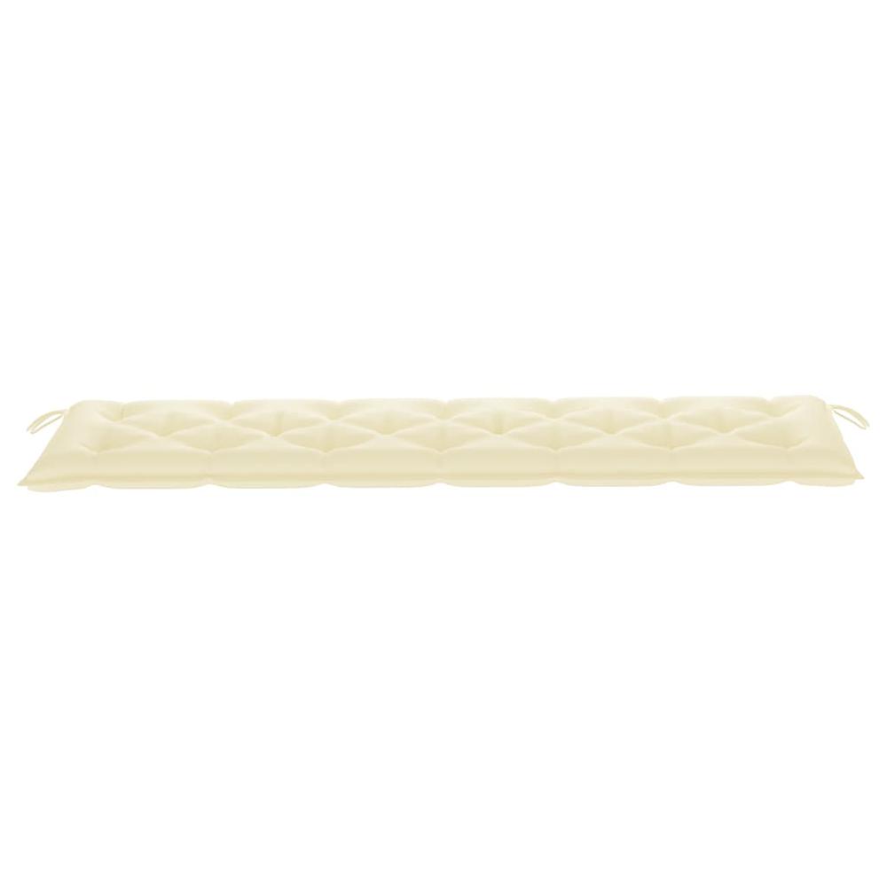 vidaXL Garden Bench Cushion Cream White 78.7"x19.7"x2.8" Fabric, 314982. Picture 3