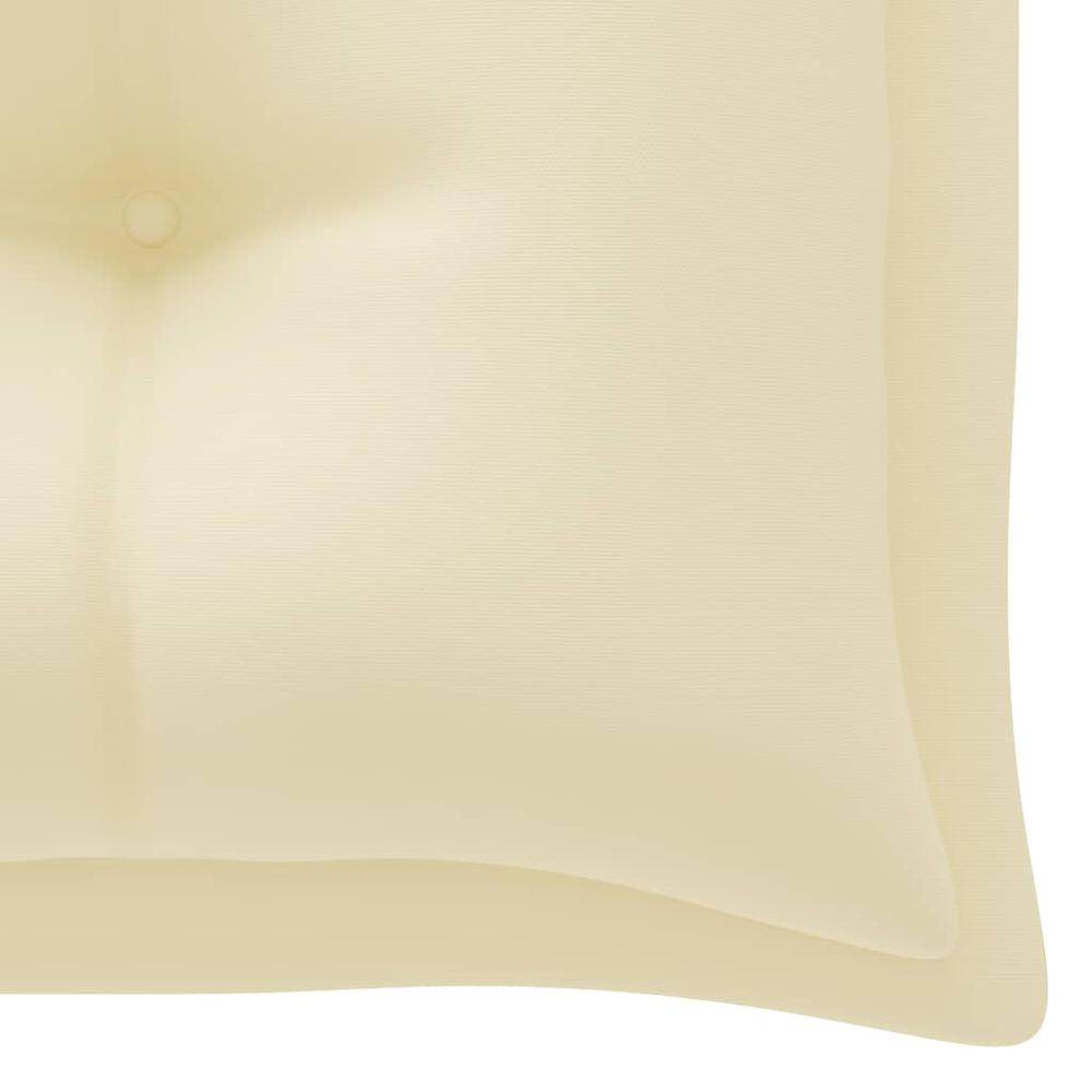 vidaXL Garden Bench Cushion Cream White 78.7"x19.7"x2.8" Fabric, 314982. Picture 4