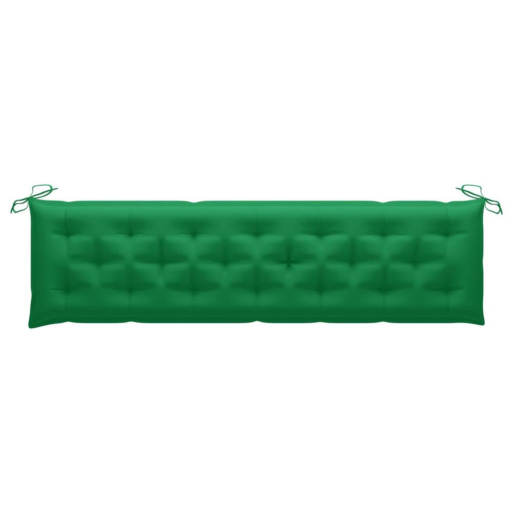 vidaXL Garden Bench Cushion Green 78.7"x19.7"x2.8" Fabric, 314985. Picture 1