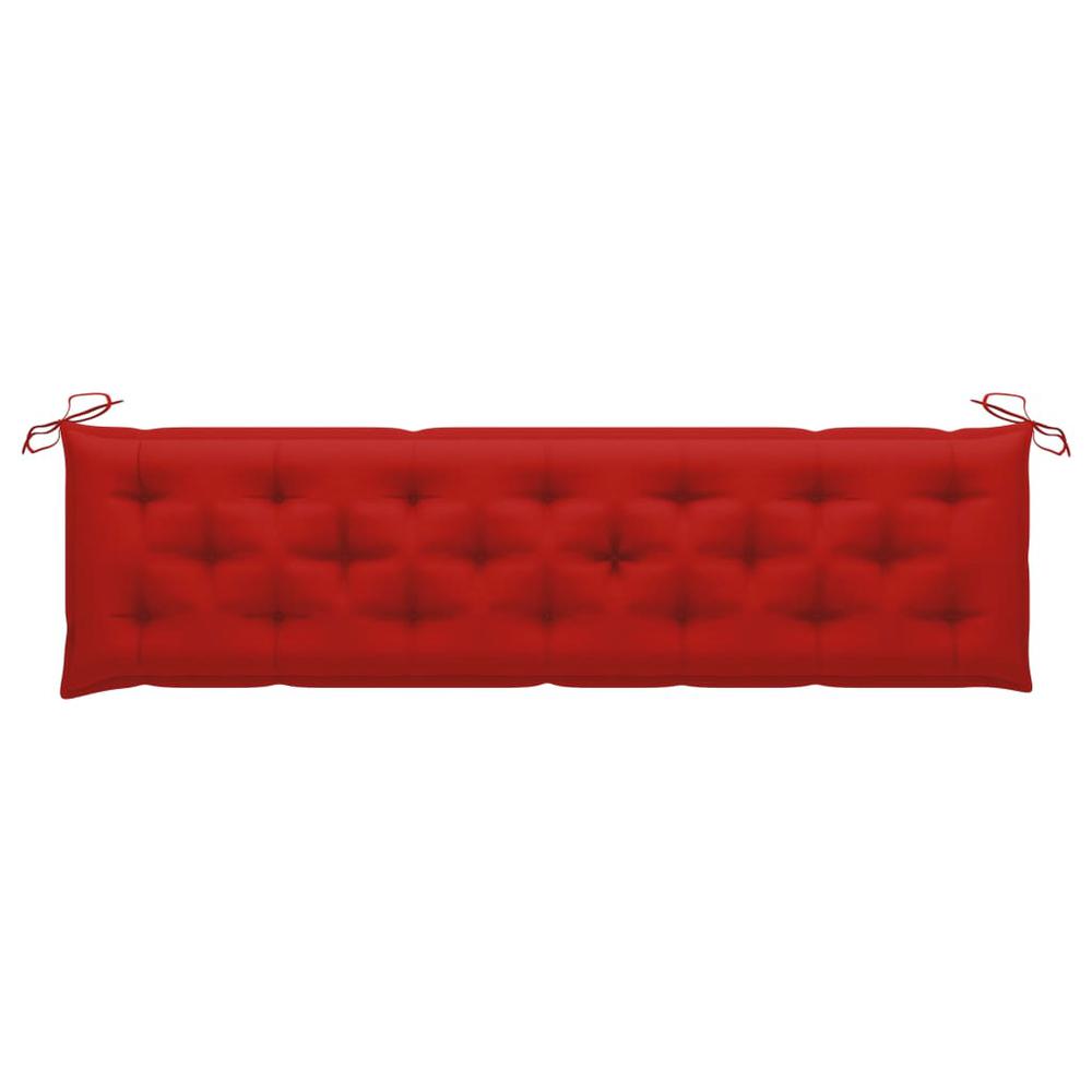 vidaXL Garden Bench Cushion Red 78.7"x19.7"x2.8" Fabric, 314986. The main picture.