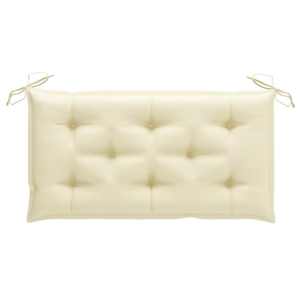 vidaXL Cushion for Swing Chair Cream White 39.4" Fabric. Picture 5