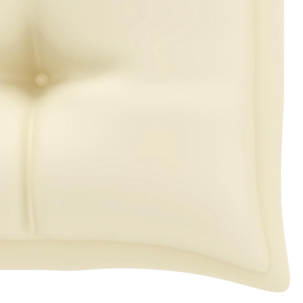 vidaXL Cushion for Swing Chair Cream White 39.4" Fabric. Picture 6