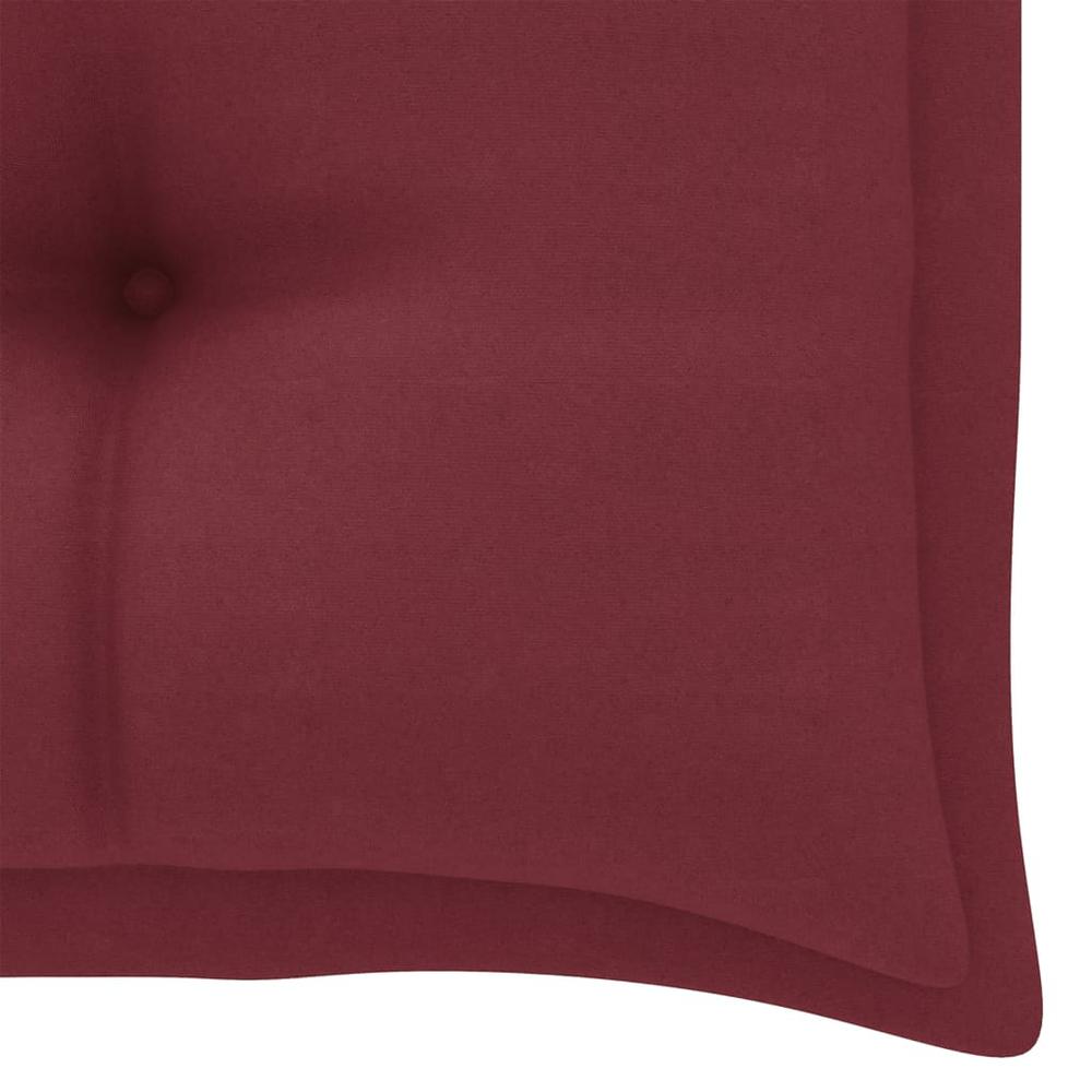 vidaXL Cushion for Swing Chair Wine Red 39.4" Fabric, 315001. Picture 5