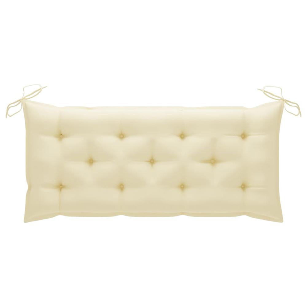 vidaXL Cushion for Swing Chair Cream White 47.2" Fabric. Picture 5