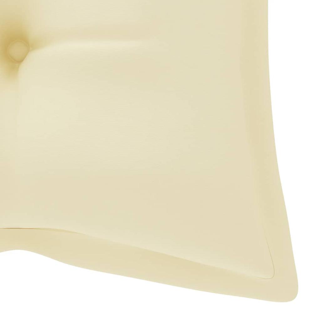 vidaXL Cushion for Swing Chair Cream White 47.2" Fabric. Picture 6