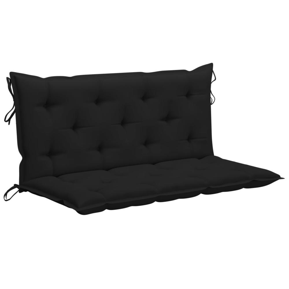 vidaXL Cushion for Swing Chair Black 47.2" Fabric, 315011. Picture 1