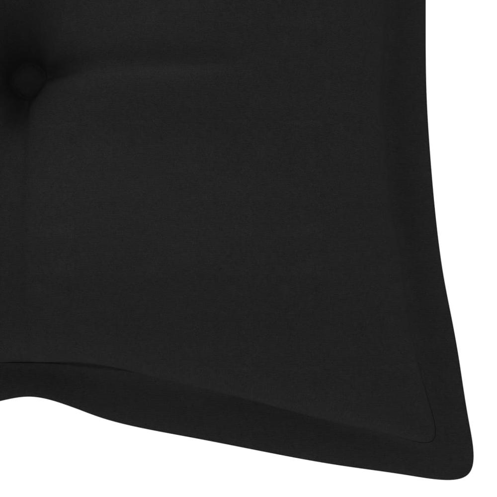 vidaXL Cushion for Swing Chair Black 47.2" Fabric, 315011. Picture 5