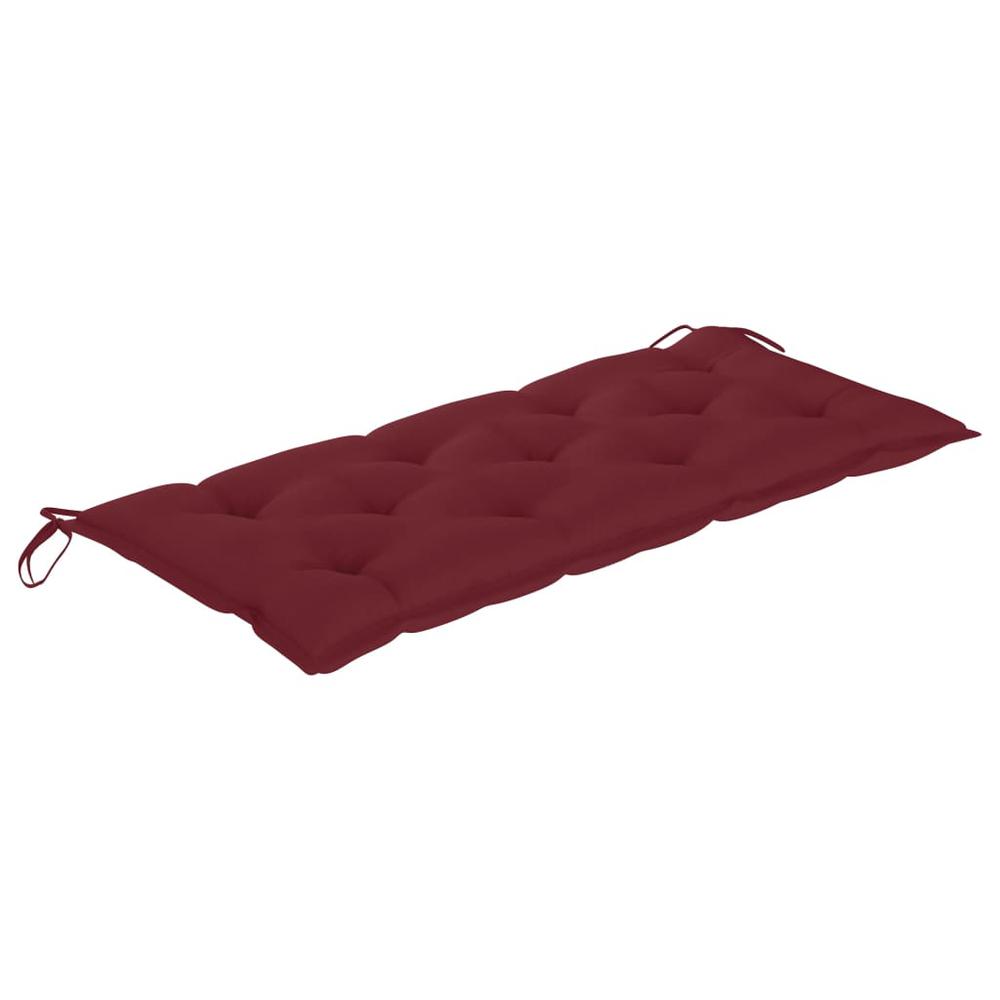 vidaXL Cushion for Swing Chair Wine Red 47.2" Fabric, 315013. Picture 3
