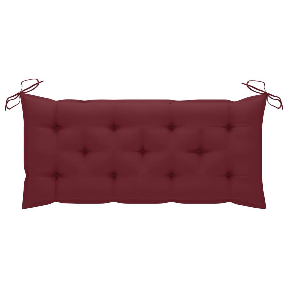 vidaXL Cushion for Swing Chair Wine Red 47.2" Fabric, 315013. Picture 4