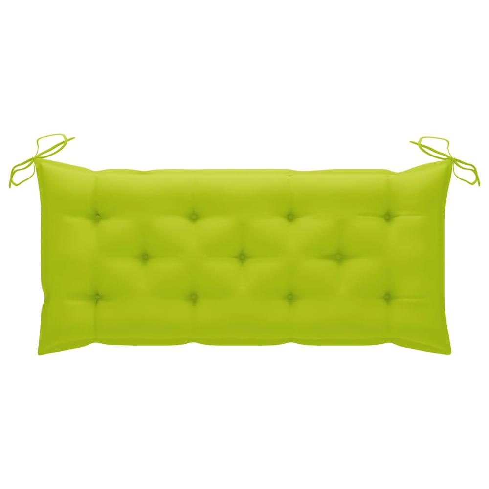 vidaXL Cushion for Swing Chair Bright Green 47.2" Fabric, 315015. Picture 4