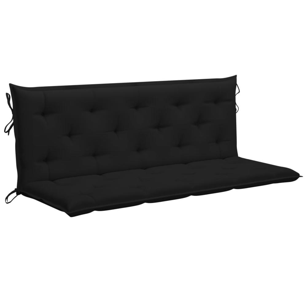 vidaXL Cushion for Swing Chair Black 59.1" Fabric, 315023. Picture 1