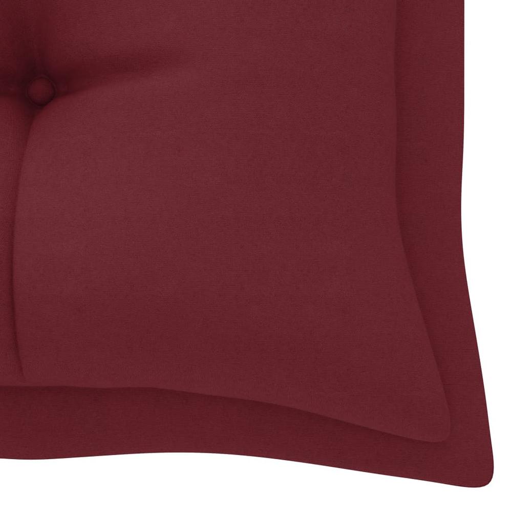 vidaXL Cushion for Swing Chair Wine Red 70.9" Fabric, 315037. Picture 5